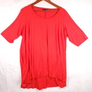 Eileen Fisher Short Sleeve Tunic Tee 2X